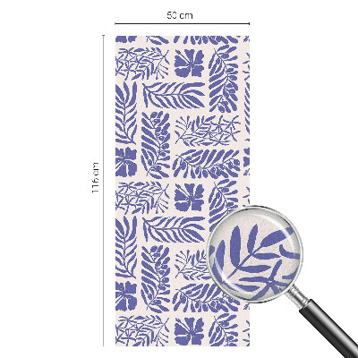 Coloured glass film for windows Plant patterns