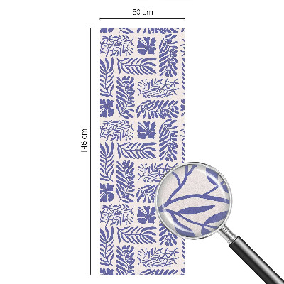 Coloured glass film for windows Plant patterns