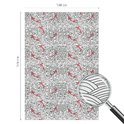 Decorative window film stained glass design Wavy pattern