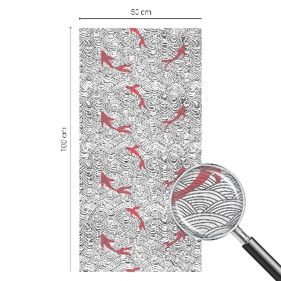 Decorative window film stained glass design Wavy pattern