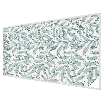 Privacy window film stained glass effect Green leaves