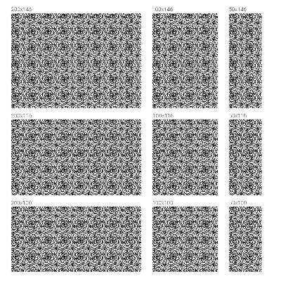 Coloured glass film for windows Geometric leaves