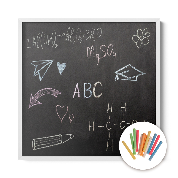 Framed blackboard stylish 50x50