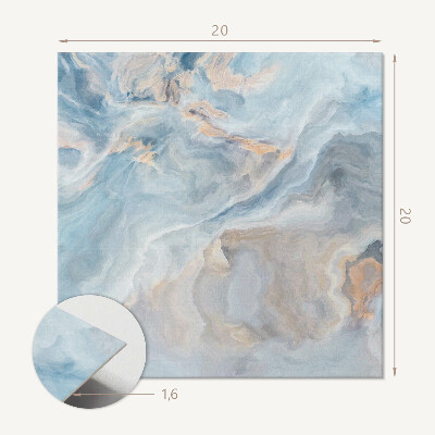 Self adhesive vinyl floor tiles Abstract wave motif
