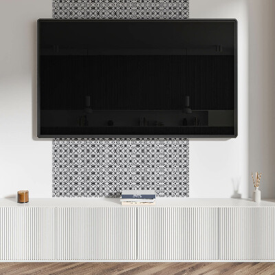 Self adhesive vinyl floor tiles A star motif in a geometric form