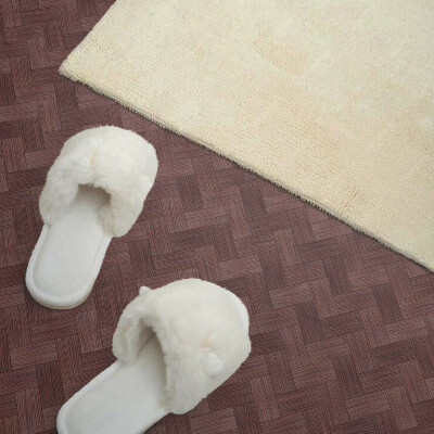 Self adhesive vinyl floor tiles Pattern made of natural weaves
