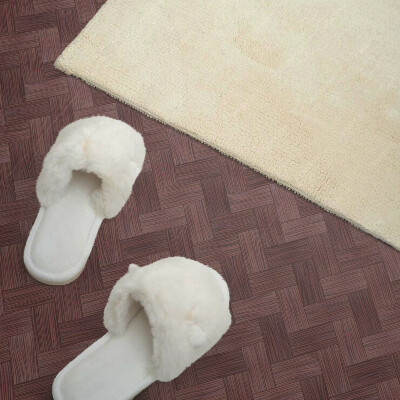 Self adhesive vinyl floor tiles Pattern made of natural weaves