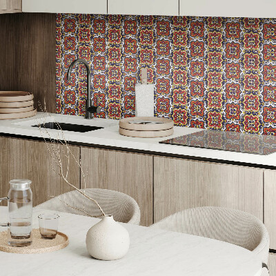 Vinyl tiles Ornaments and flowers in a harmonious combination