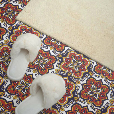 Vinyl tiles Ornaments and flowers in a harmonious combination