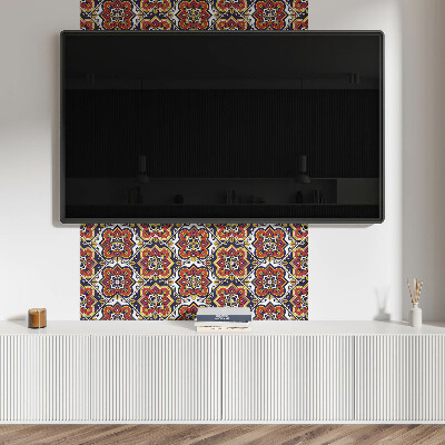 Vinyl tiles Ornaments and flowers in a harmonious combination