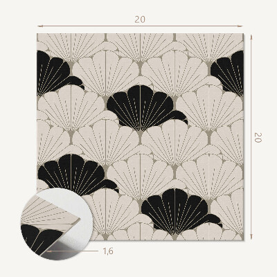 Vinyl tiles Modern pattern with leaves
