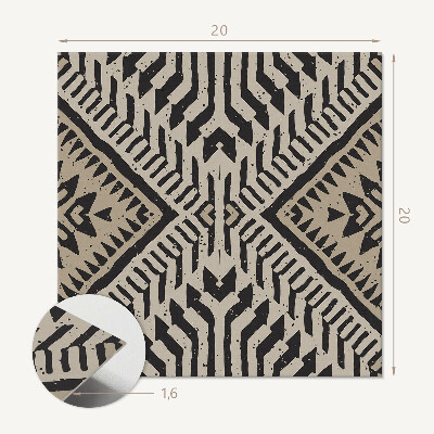 Self adhesive vinyl floor tiles Lines in a modern geometric style