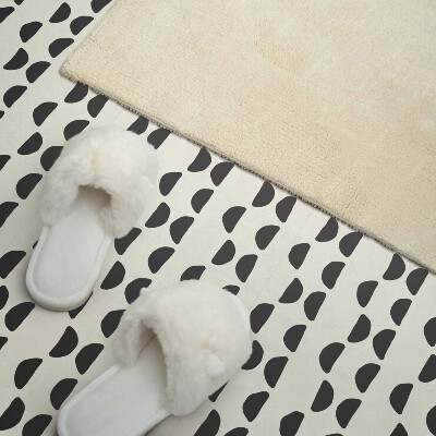 Self adhesive vinyl floor tiles Creative crescent moons in abstract style