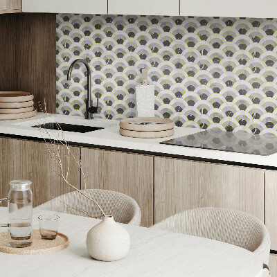Pvc wall panels Moving arches in a wavy style