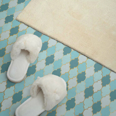Vinyl tiles Stylish patterns with wavy motifs