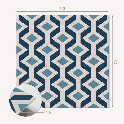 Vinyl tiles Abstract rhombus pattern