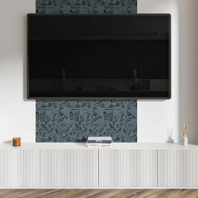 Pvc wall panels Wooden motif in many shapes