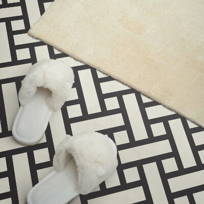 Self adhesive vinyl floor tiles Geometric weaves in a unique style