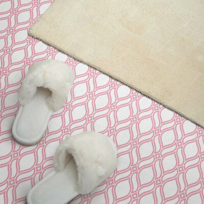 Self adhesive vinyl floor tiles Elegant wavy pattern