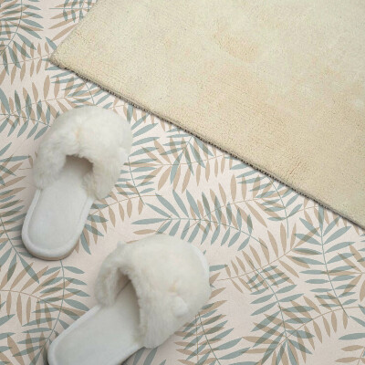 Vinyl tiles Delicate leaf motif