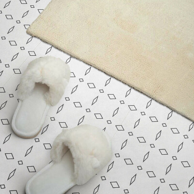 Self adhesive vinyl floor tiles Geometric style rhombus pattern