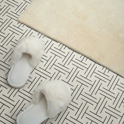 Self adhesive vinyl floor tiles Geometric shapes in a checkered pattern