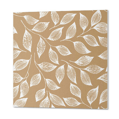 Self adhesive vinyl floor tiles Leaf pattern in texture