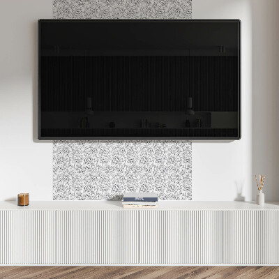 Pvc wall panels Flower motif with delicate leaves