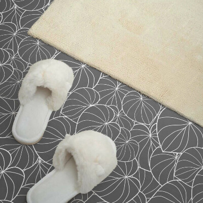 Self adhesive vinyl floor tiles Subtle leafy motifs
