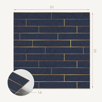 Vinyl tiles Raw brick motif in industrial style