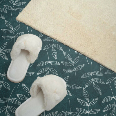 Vinyl tiles Leafy motif with texture