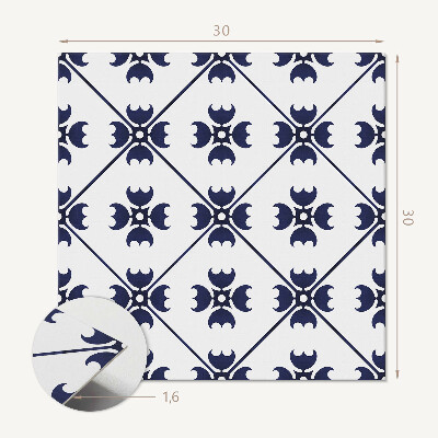 Self adhesive vinyl floor tiles Elegant pattern with geometric shapes