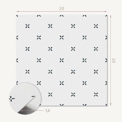 Vinyl tiles Cross graphics