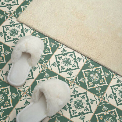 Vinyl tiles Floral patterns on tiles