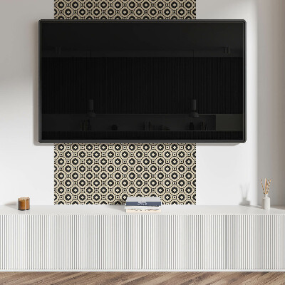 Self adhesive vinyl floor tiles Square motifs in a geometric style