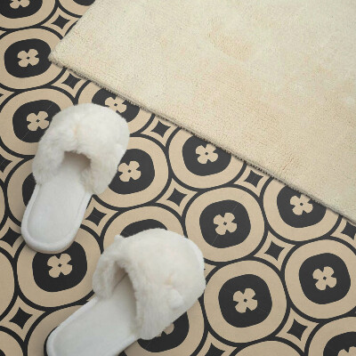 Self adhesive vinyl floor tiles Square motifs in a geometric style