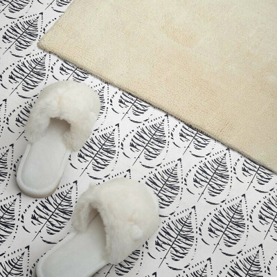 Self adhesive vinyl floor tiles Rhythmic leafy motifs