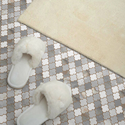 Pvc wall panels Shapes in a mosaic full of colors