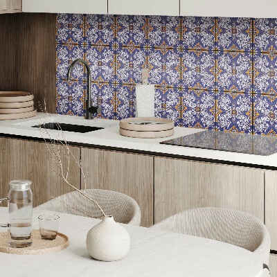 Self adhesive vinyl floor tiles Floral patterns with details