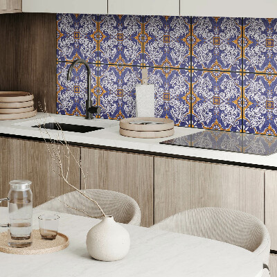 Self adhesive vinyl floor tiles Floral patterns with details