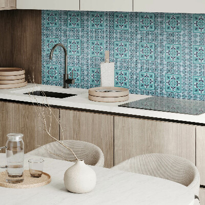 Self adhesive vinyl floor tiles Floral motif in an artistic approach