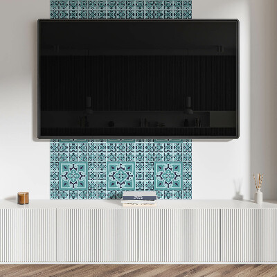 Self adhesive vinyl floor tiles Floral motif in an artistic approach