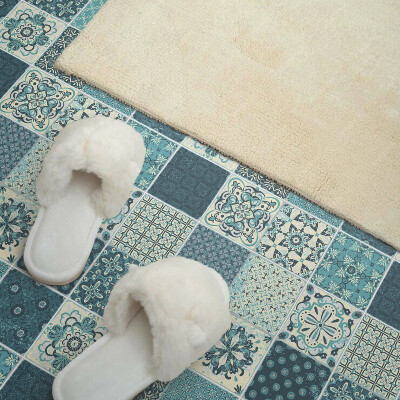 Vinyl tiles Geometry in mosaic patterns