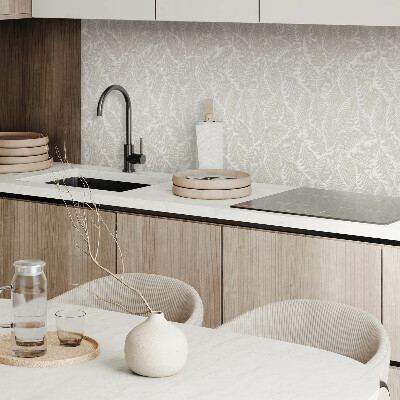 Pvc wall panels A leaf motif in a harmonious combination