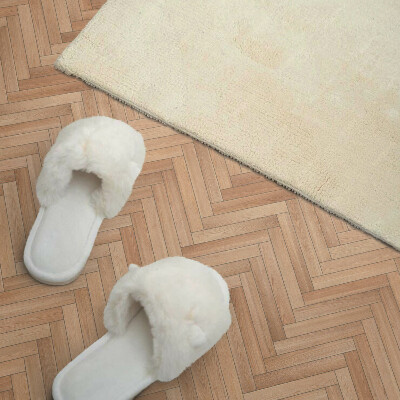 Vinyl tiles Herringbone pattern in the arrangement