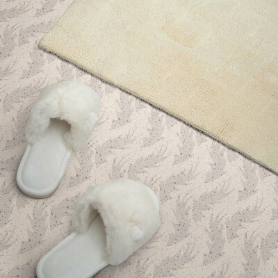 Vinyl tiles Background with a leaf pattern