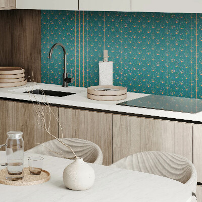 Pvc wall panels Round leaves in a harmonious composition