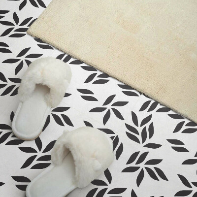 Vinyl tiles Green leaf pattern