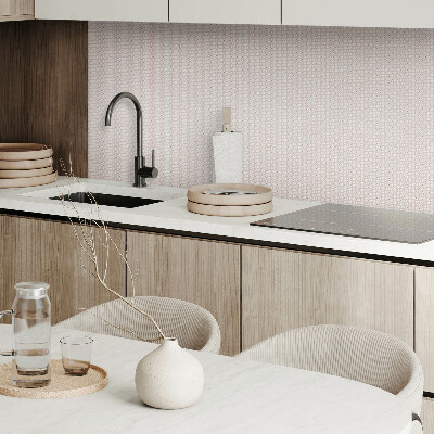 Self adhesive vinyl floor tiles Geometric pattern of circles in a grid