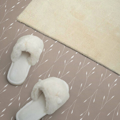 Vinyl tiles A plant pattern in a gentle style